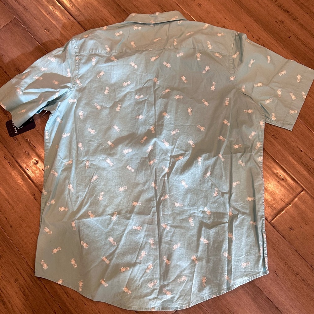 George Pineapple Print Button Down Shirt - Picture 6 of 6